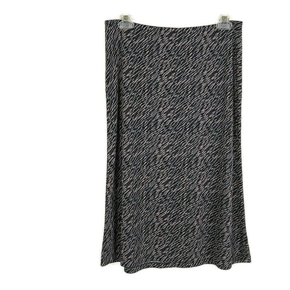 New York & Company Womens sz S Skirt Black Pink Space Dye‎ Knee Length